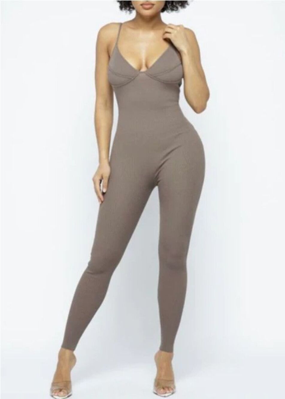 Hera Collection Jumpsuit in Dark Chocolate Size S $68